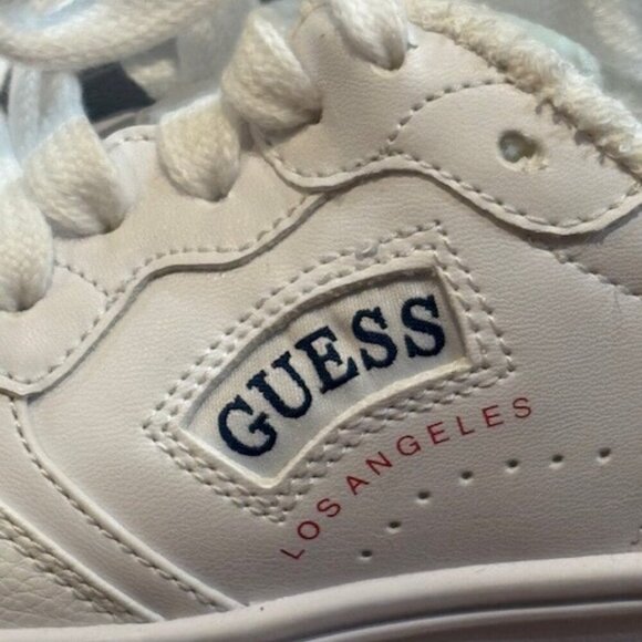 GUESS Sybella Low Top Round Tow Sneakers in White – Size 8 M – No Box - Picture 4 of 9